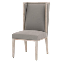 Mason Ivory Wing Chair, Set 2 - Chair Upholstery Detail | Bone & Brass