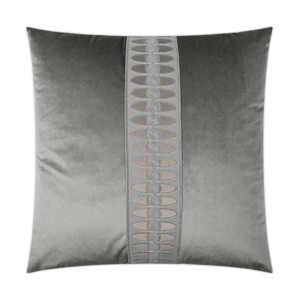 Mati Velvet Smoke Throw Pillow | Bone & Brass