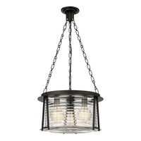 Matte Black Cape Harbor Lighthouse Pendant