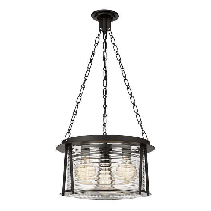Matte Black Cape Harbor Lighthouse Pendant