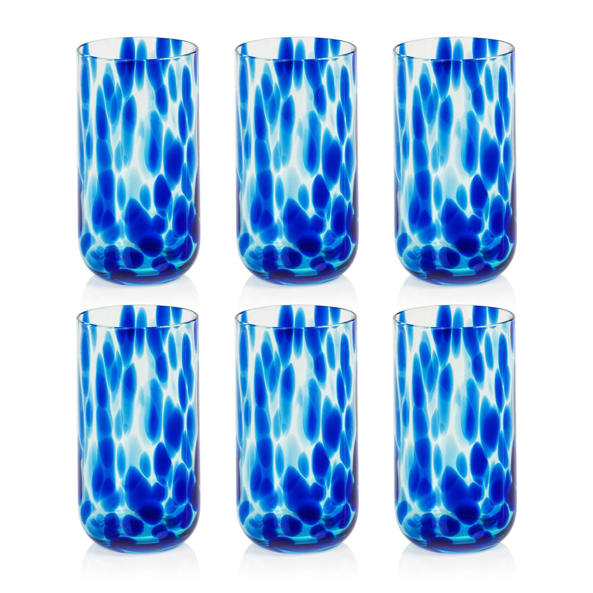 Mauritius Highball Glasses, Set 6 - Glass Side View | Bone & Brass