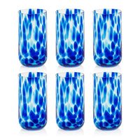 Mauritius Highball Glasses, Set 6 - Glass Side View | Bone & Brass