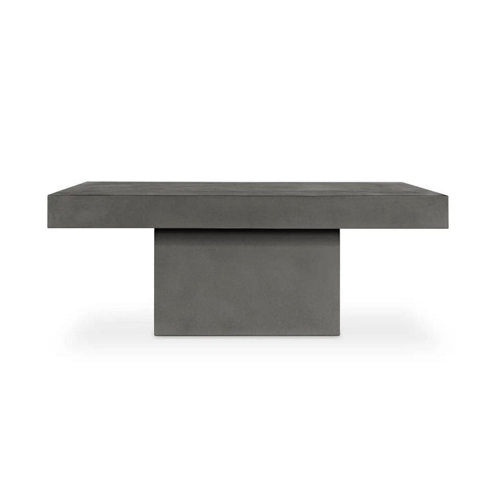 Maxima Grey Concrete Outdoor Coffee Table | Bone & Brass