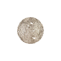 Medium, Silver Leaf Molten Wall Disc | Bone & Brass