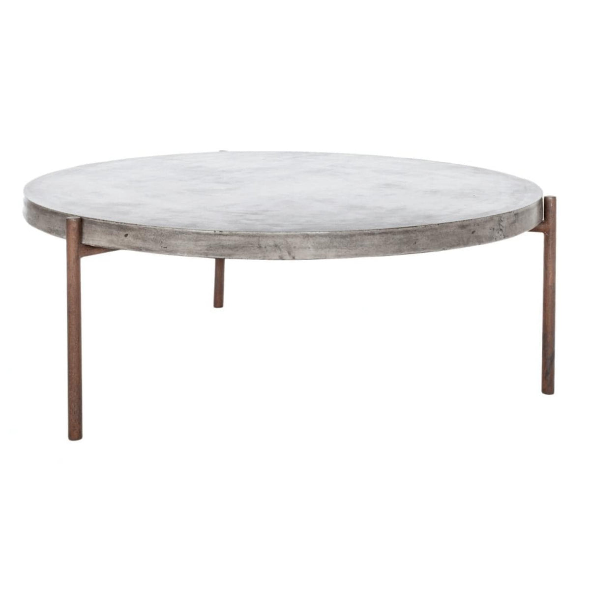 Mendez Round Concrete Outdoor Coffee Table | Bone & Brass