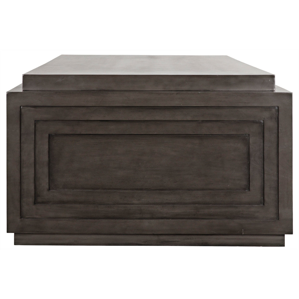 Mentor 2-Sided Desk in pale black mahogany with classic design and modern proportions.