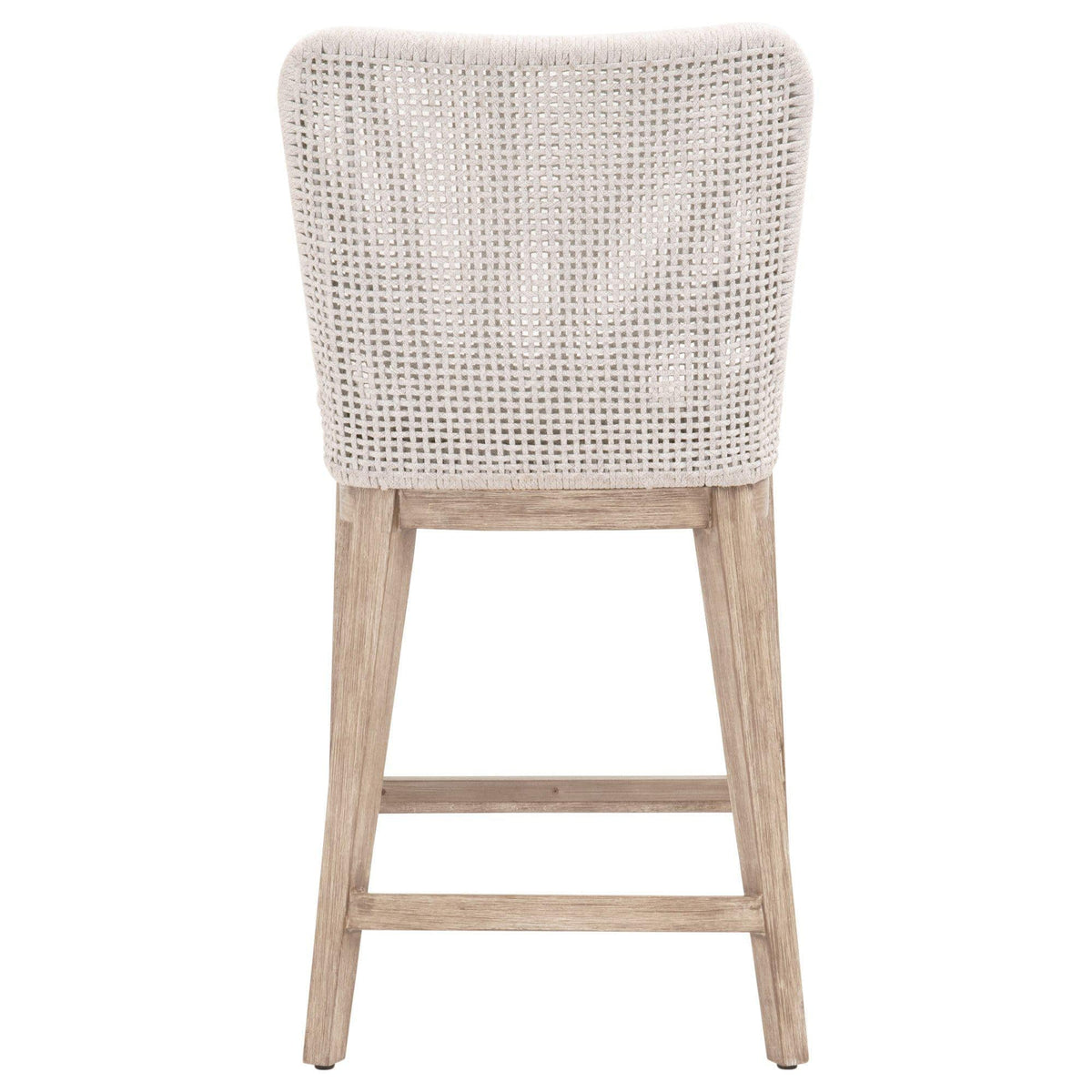 Mesa Taupe & White Outdoor Counter Stool
