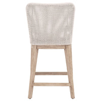 Mesa Taupe & White Outdoor Counter Stool