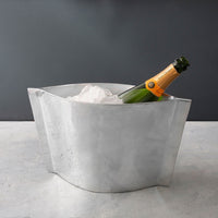 Mid Century Large Silver Ice Bucket - Ice Bucket Detail | Bone & Brass