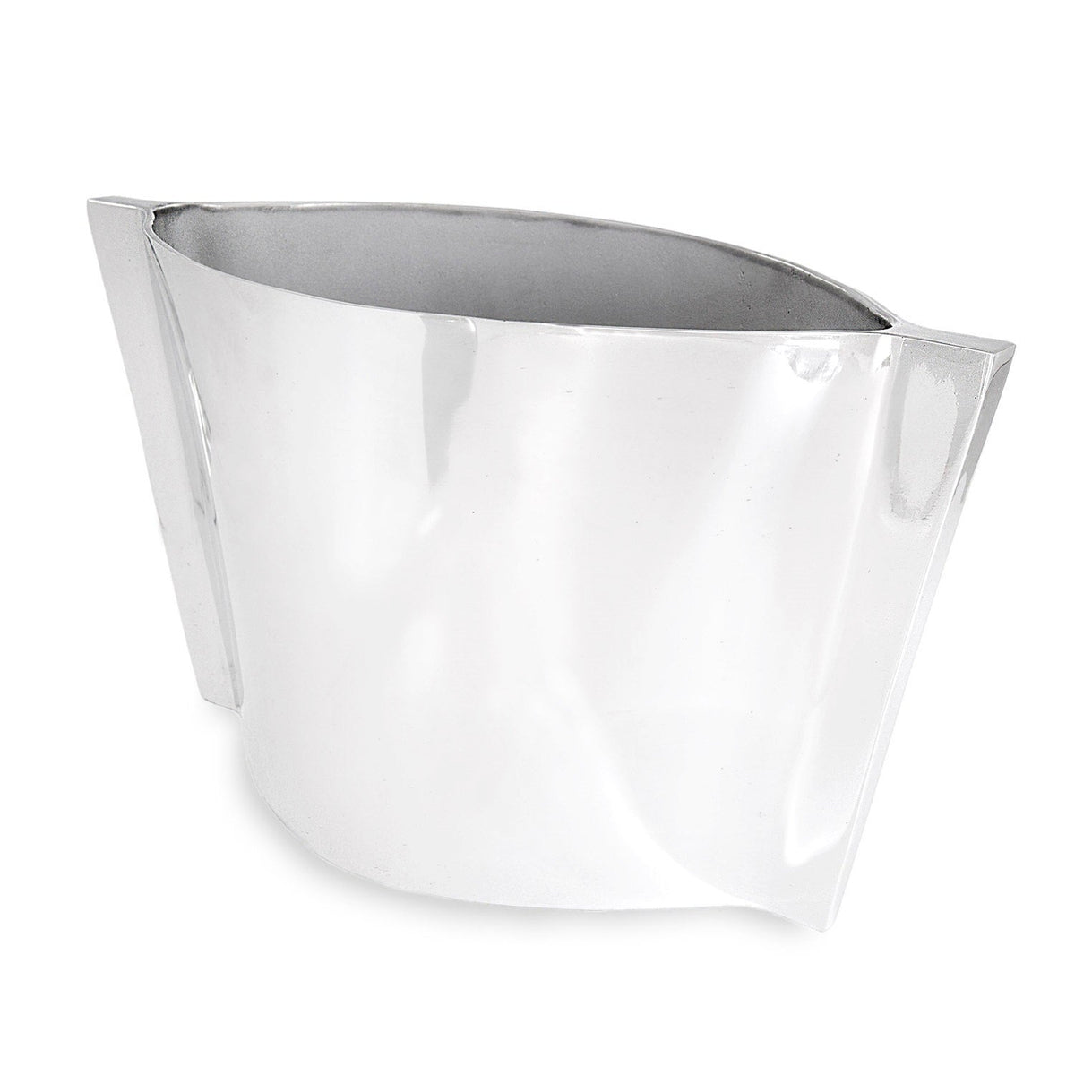 Mid Century Large Silver Ice Bucket | Bone & Brass