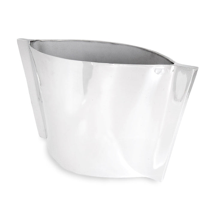 Mid Century Large Silver Ice Bucket | Bone & Brass
