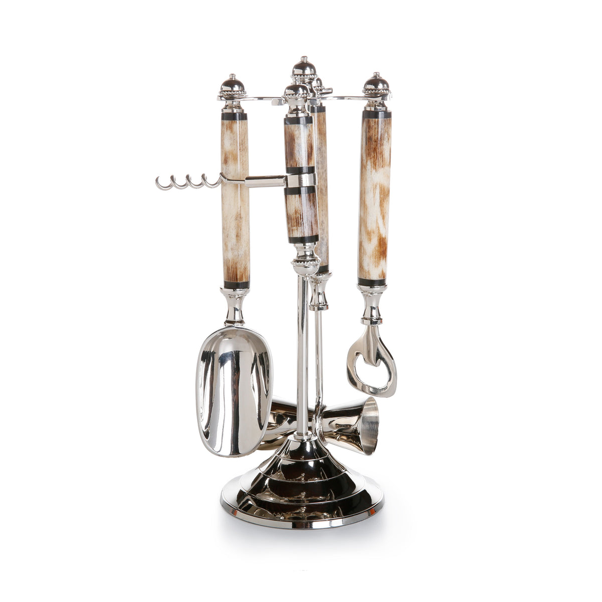 Mikhola Bone Handle Bar Tool Set | Bone & Brass