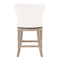 Millie Ivory Swivel Counter Stool - Stool View | Bone & Brass