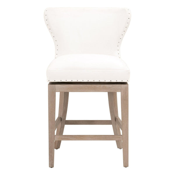 Millie Ivory Swivel Counter Stool