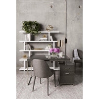 Miri Large White Modular Bookcase - Bookcase Side View | Bone & Brass