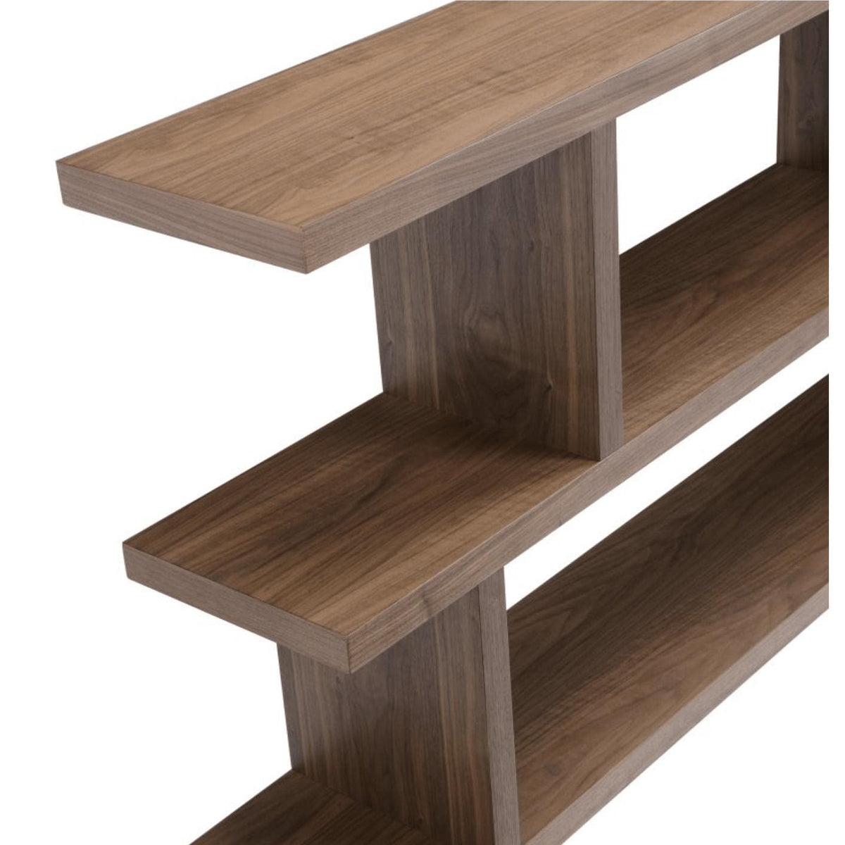 Miri Shelf Small Walnut - Bookcase Side View | Bone & Brass