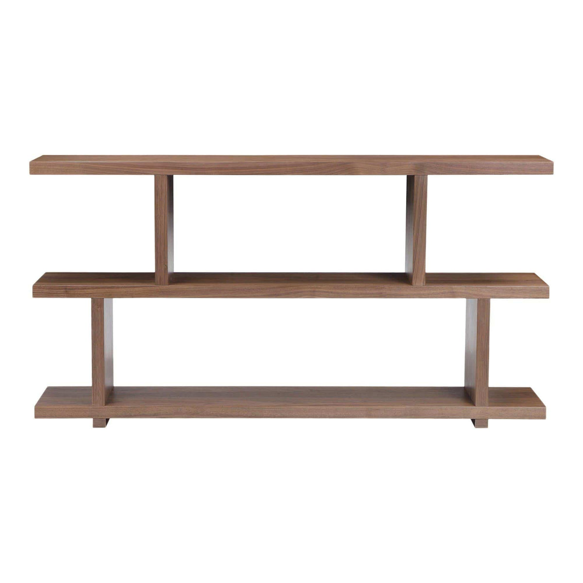 Miri Shelf Small Walnut - Bookcase Shelf Detail | Bone & Brass