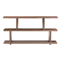 Miri Shelf Small Walnut - Bookcase Shelf Detail | Bone & Brass
