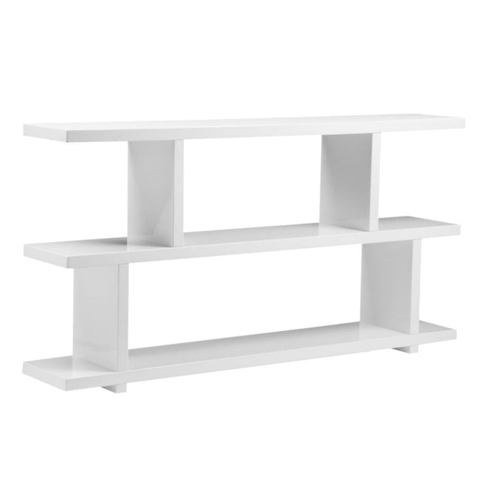 Miri White Lacquer Bookshelf | Bone & Brass