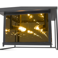Misty Charcoal Smoke Glass Flush Mount