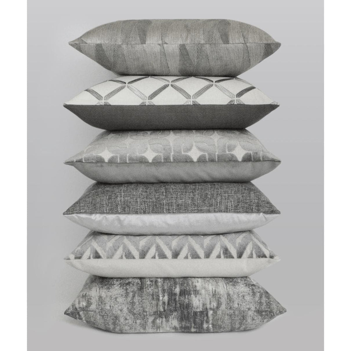 Mixology Graphite Throw Pillow - Pillow Detail | Bone & Brass