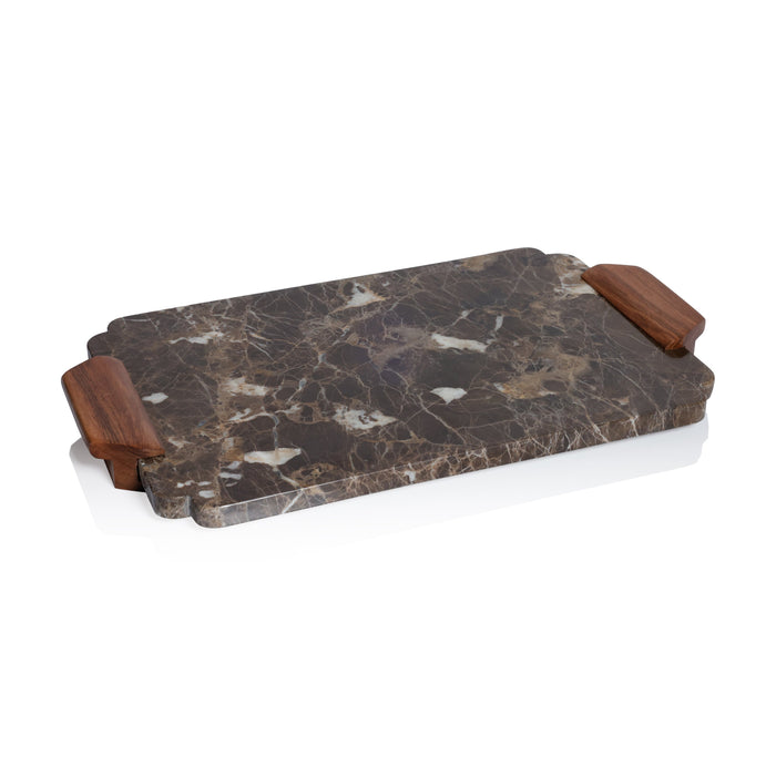 Mocha Marble Charcuterie Serving Board | Bone & Brass