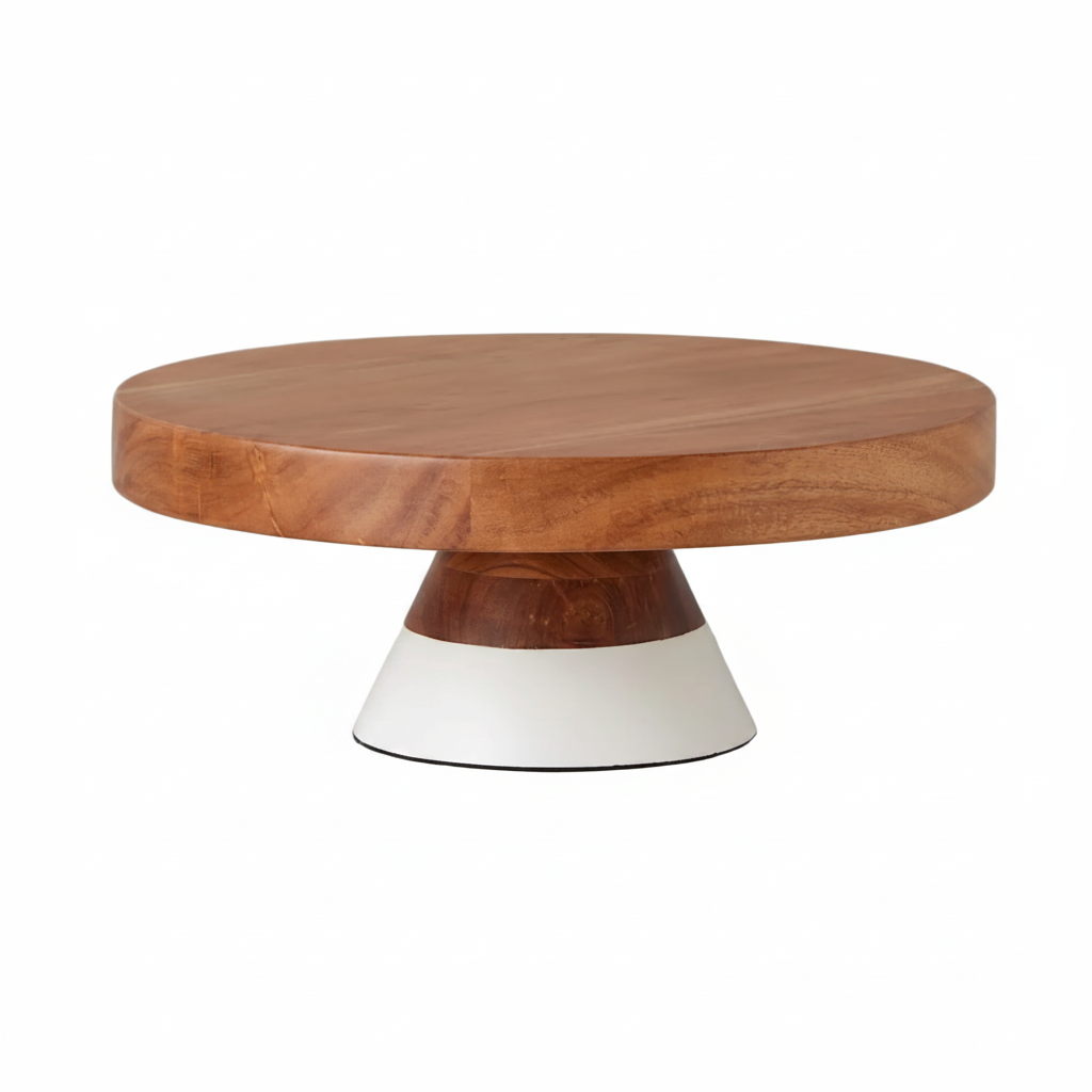 Mod White Cake & Charcuterie Stand, Medium