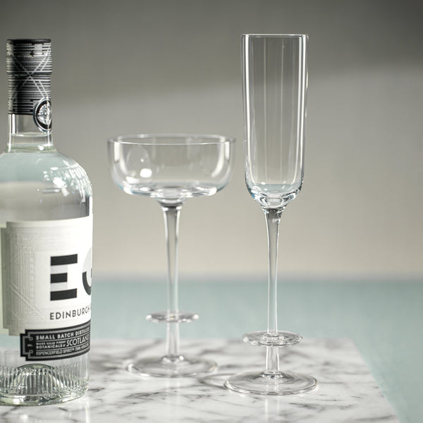 Modena Champagne Coup / Martini Glasses, Set 4 - Glass Detail | Bone & Brass