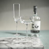 Modena Champagne Coup / Martini Glasses, Set 4 - Glass Close Up | Bone & Brass