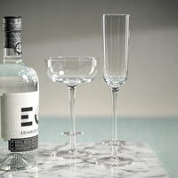 Modena Champagne Glass Flutes, Set 4 - Glass Detail | Bone & Brass