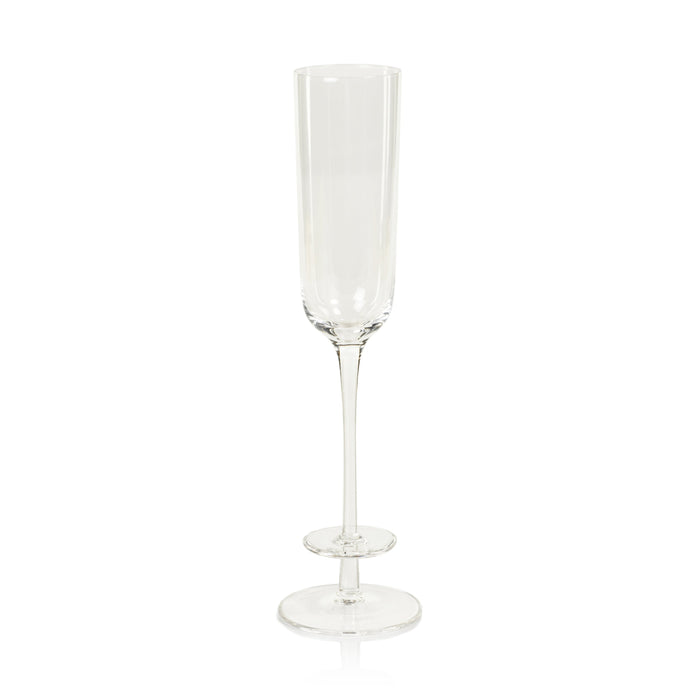 Modena Champagne Glass Flutes, Set 4 | Bone & Brass