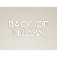 Modernist Oat Throw Pillow, back view, showing the seamless zippered cover and plush texture.