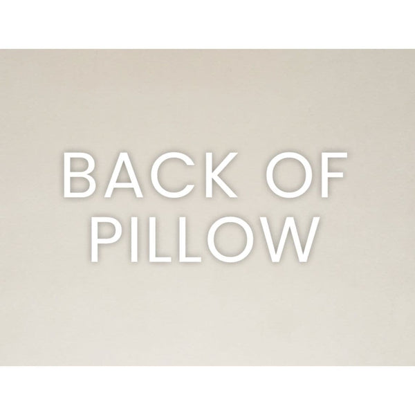 Modernist Oat Throw Pillow, back view, showing the seamless zippered cover and plush texture.
