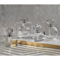 Monique Rectangular Glass Perfume Bottle - Bottle Detail | Bone & Brass