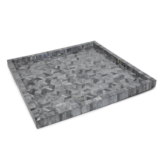 Montara Grey Bone Tray Small | Bone & Brass