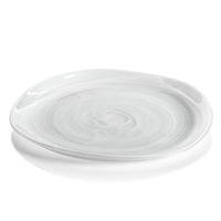 Monte Carlo White Alabaster Dinner Plates, Set of 6 | Bone & Brass