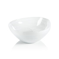 Monte Carlo White Alabaster Medium Glass Bowls, Set of 6 | Bone & Brass