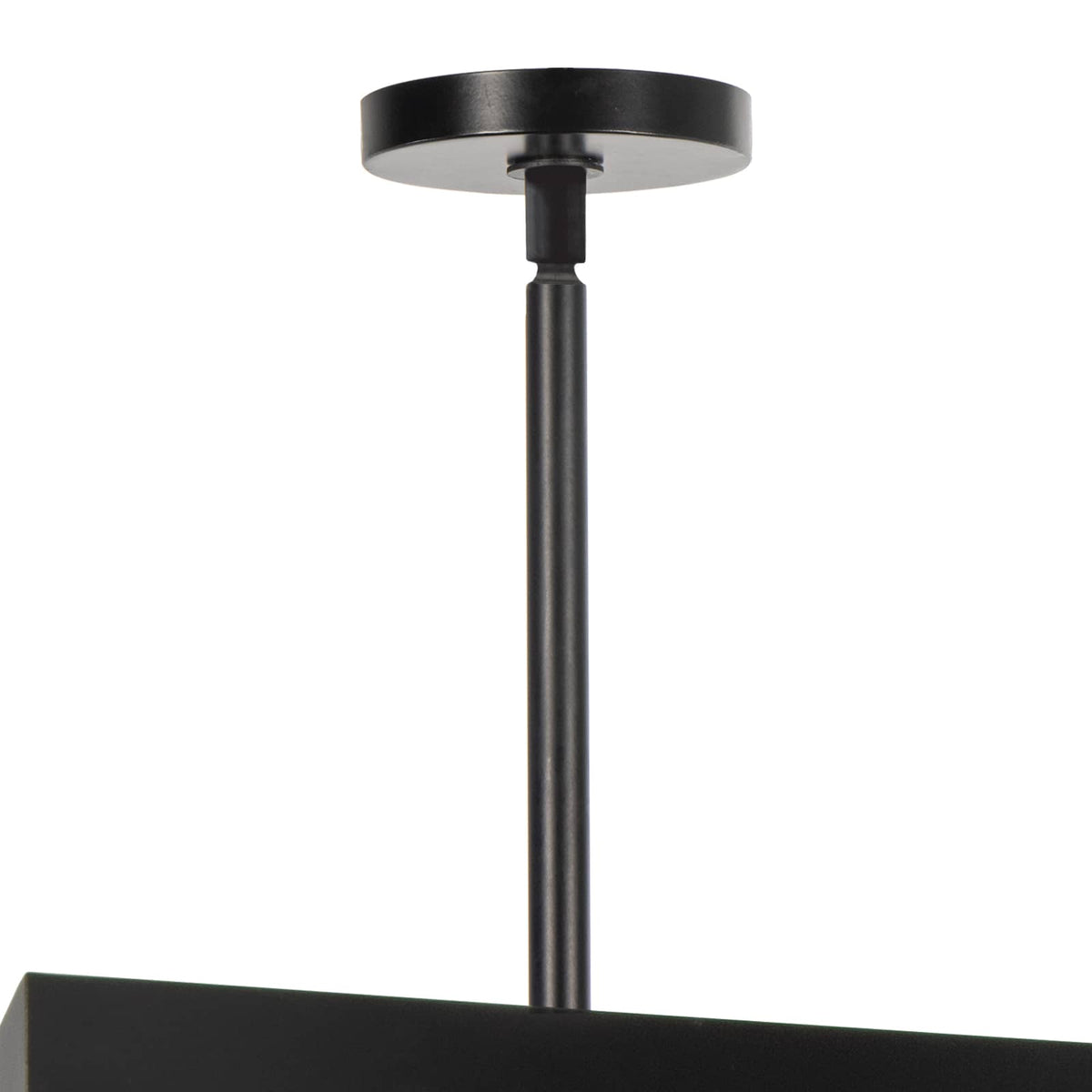 Montecito Black Outdoor Lantern with a bold charcoal frame and frosted glass, Spanish Colonial style.