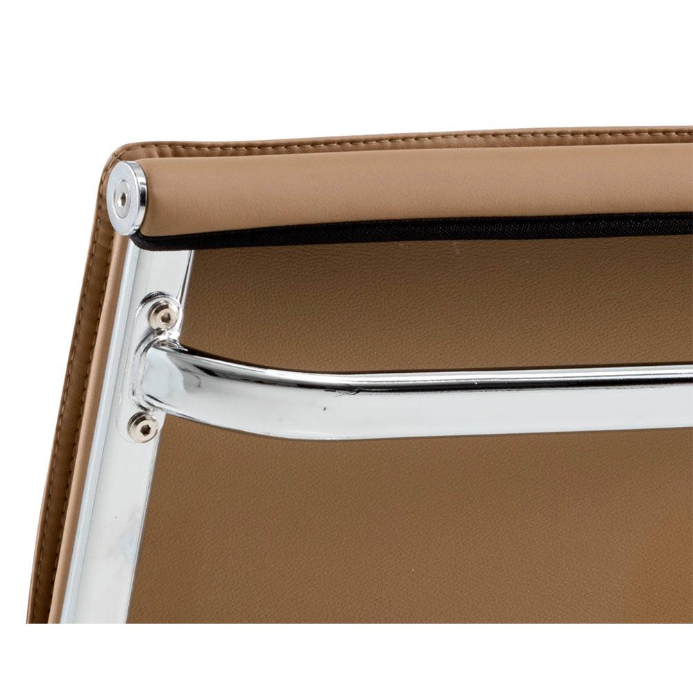 Morgan Tan Desk Chair - Chair Upholstery Detail | Bone & Brass