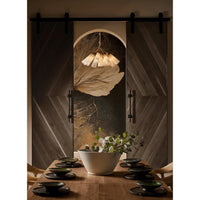 Mousseaux Fluted Glass Chandelier - Chandelier Detail | Bone & Brass