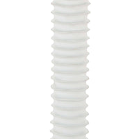 Close-up of the Nabu metal floor lamp's white, accordion-like base with a tactile finish.