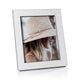 Nappa White & Gray Leather Photo Frame - Frame View | Bone & Brass