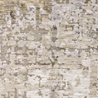 Nebulous Beige Abstract Contemporary Rug, low-profile polyester with modern abstract pattern in neutral shades.