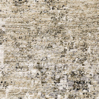 Close-up of Nebulous Beige & Ivory Contemporary Rug, showing abstract patterns in neutral polyester.