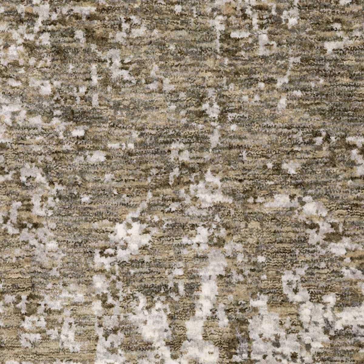 Close-up of a Nebulous Beige, Ivory & Grey Contemporary Rug with abstract patterns and soft polyester yarns.