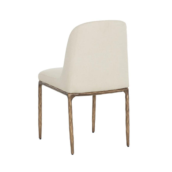 Nestor Alabaster & Antique Brass Dining Chair - Chair Detail | Bone & Brass