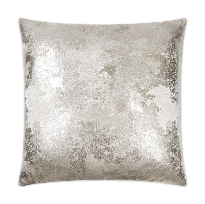 Nikko Metallic Silver Throw Pillow | Bone & Brass