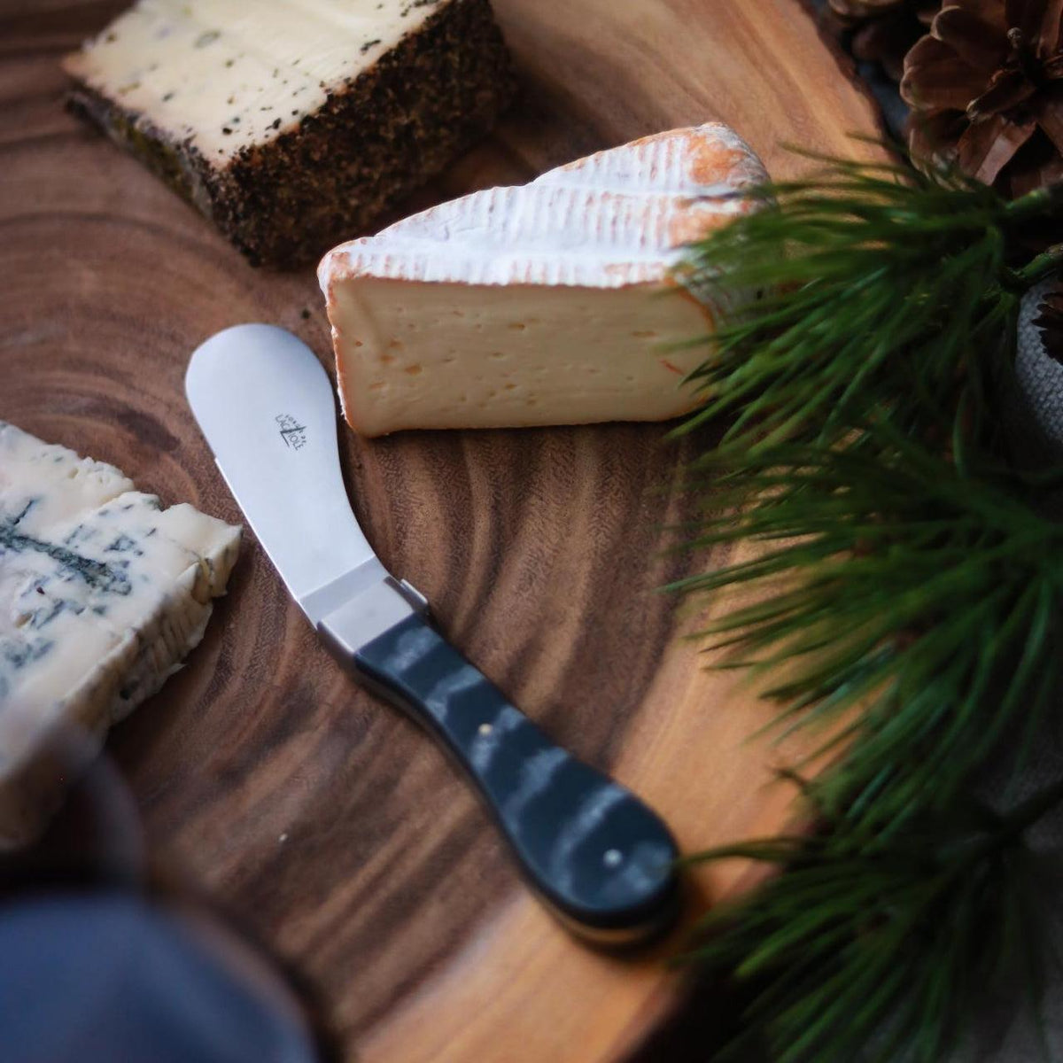 Nomade Cheese Knife Roland Barthélemy - Detail View | Bone & Brass