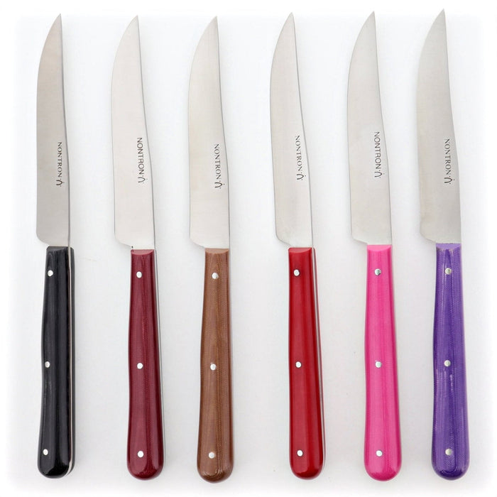Nontron Steak Knives Autumn Colors