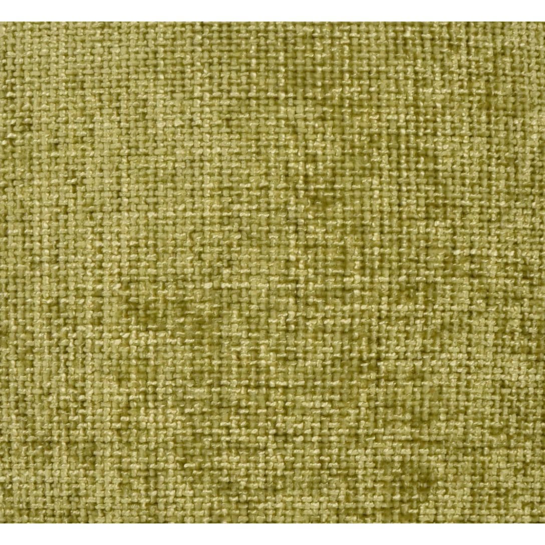 Close-up of a Norse Moss Green throw pillow fabric, showing its refined, textured polyester weave.